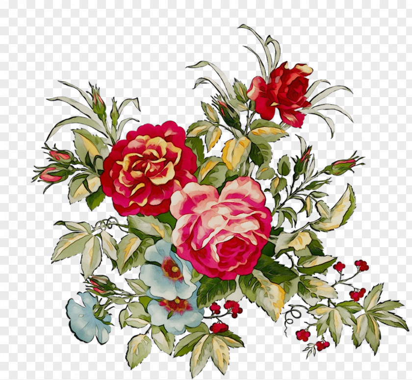 Flower Bouquet Peony Floral Design Painting PNG