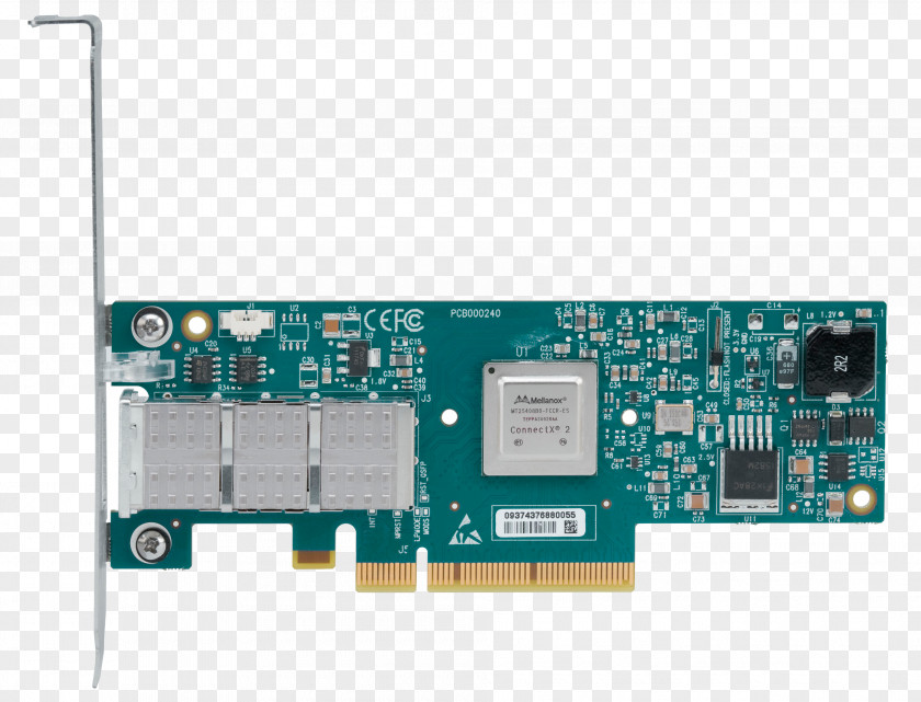Infiniband 10 Gigabit Ethernet InfiniBand PCI Express Network Cards & Adapters Mellanox ConnectX-3 10Gigabit Card PNG