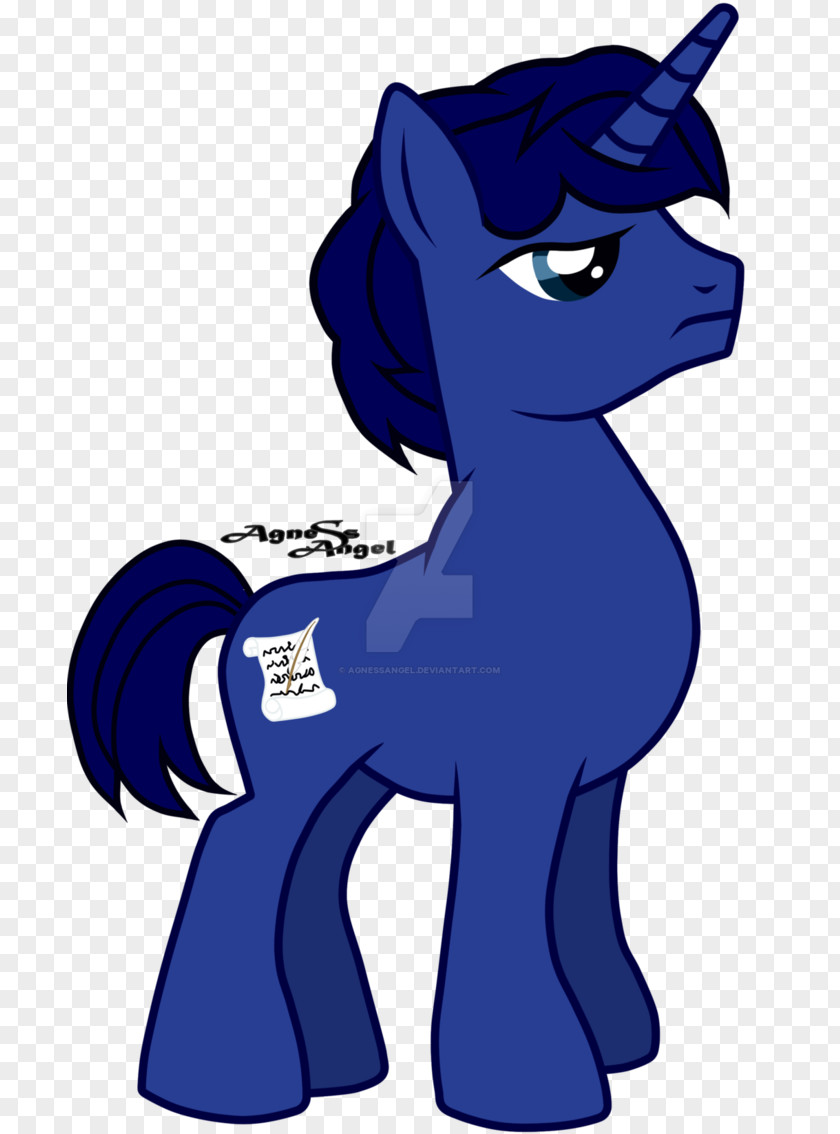 Horse Cobalt Blue Clip Art PNG