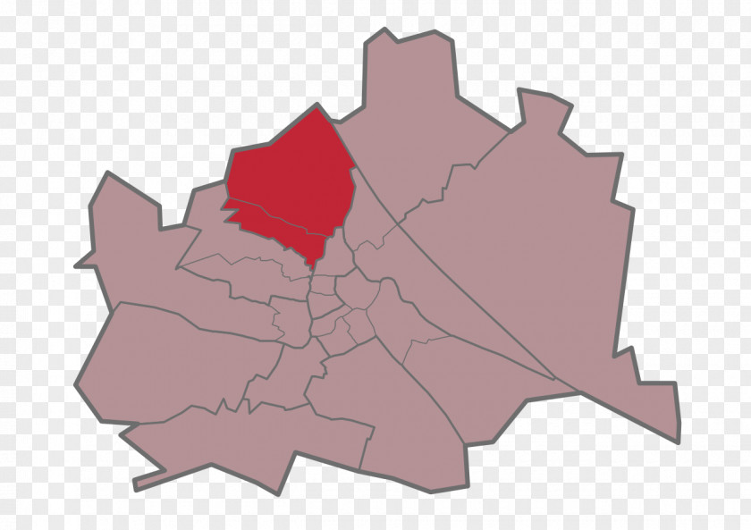 Map District Of Vienna Rudolfsheim-Fünfhaus Döbling Währing PNG