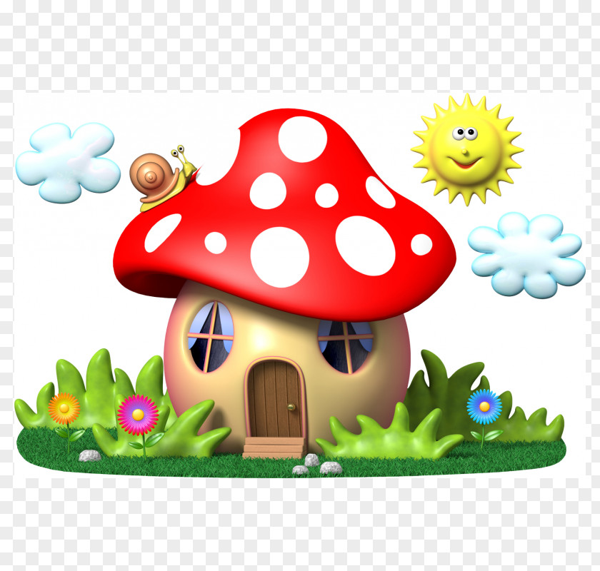 Mushroom House Clip Art PNG