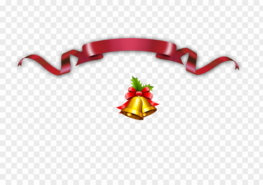Red Ribbon Christmas Ornament Clip Art PNG