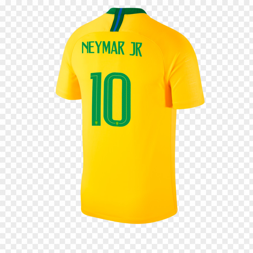 T-shirt Brazil National Football Team 2018 World Cup Sports Fan Jersey PNG