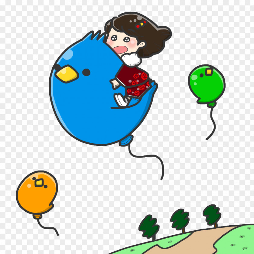 Balloon Cartoon Line Clip Art PNG