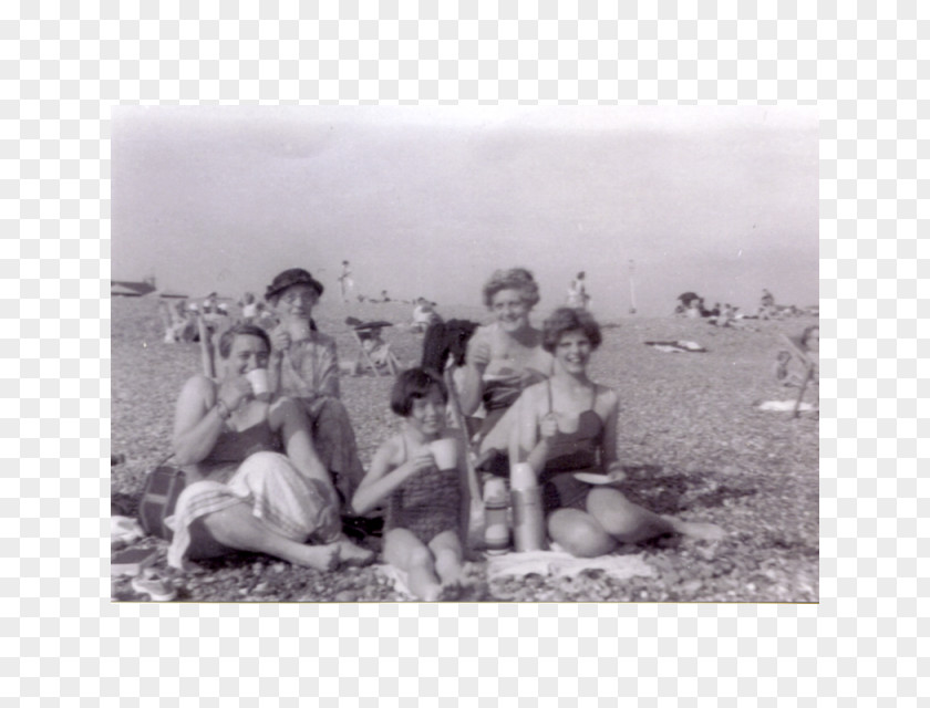Family Beach Troop White PNG