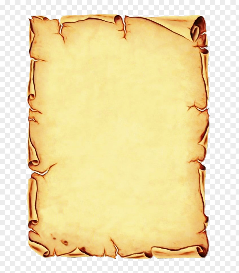 Scroll Pillow Yellow PNG