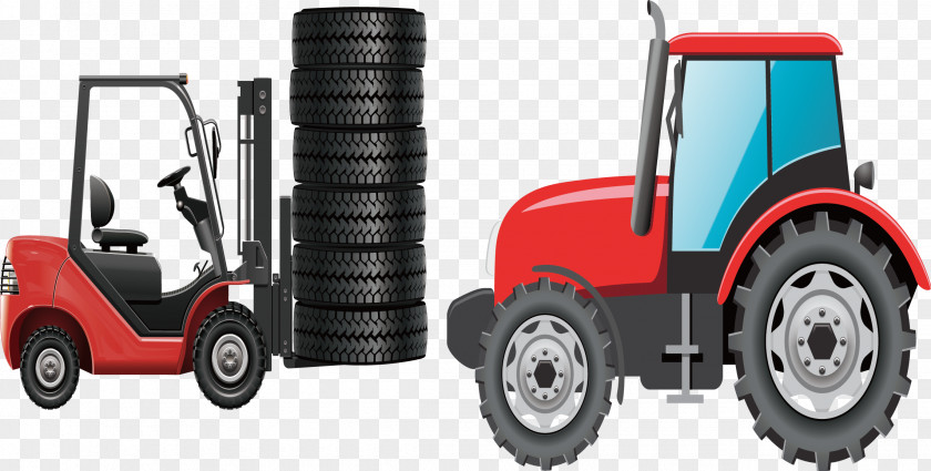 Agricultural Tractors Tire Car Tractor PNG
