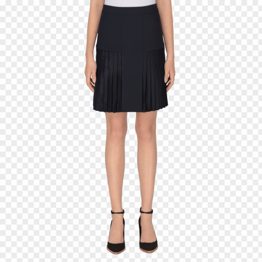 Black Skirt Ruffle A-line Dress Sweater PNG