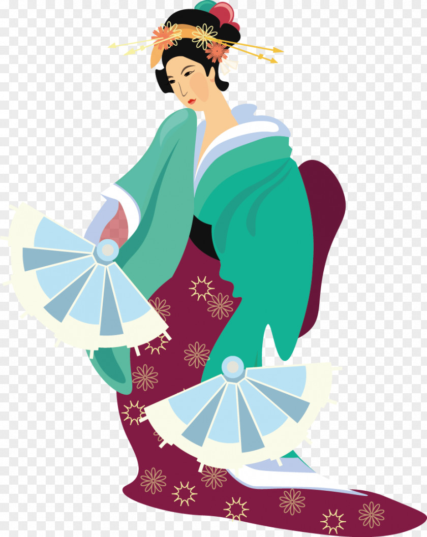 Kimono Woman Japanese PNG