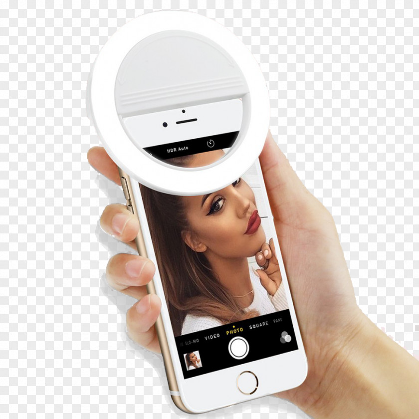 Light Light-emitting Diode Ring Flash Selfie Smartphone PNG
