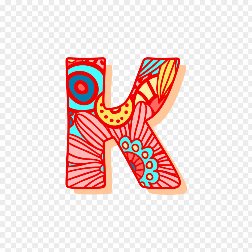 Pattern Letter K PNG