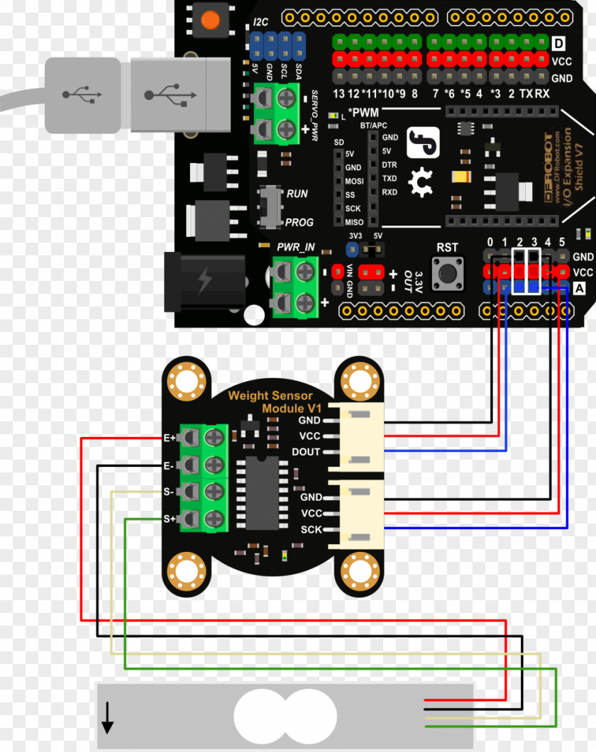 Sense Of Connection Microcontroller Arduino Sensor Load Cell Wiring PNG