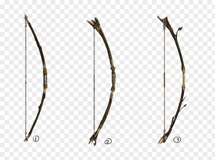 Bow Concept Art And Arrow Weapon PNG