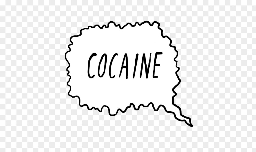 Cocaine White Brand Handwriting Calligraphy Clip Art PNG
