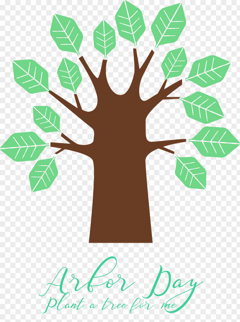 Leaf Green Tree Hand Plant PNG
