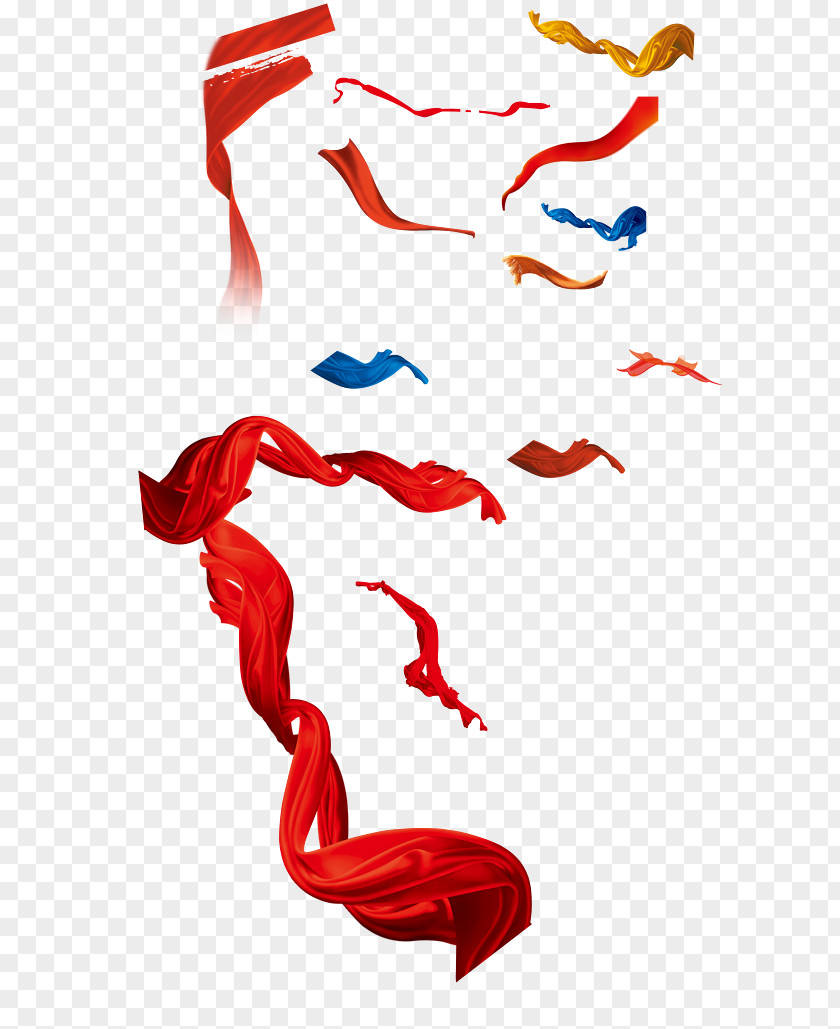 Red Ribbon Silk Download PNG
