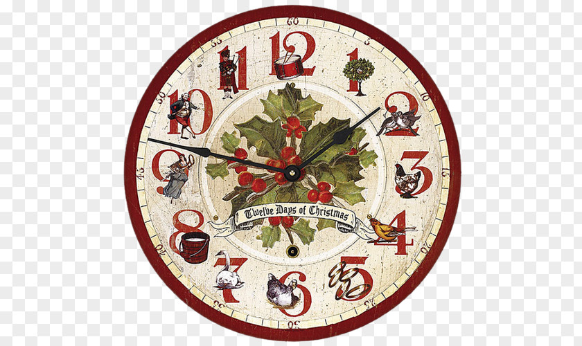 Clock Santa Claus A Christmas Carol Ornament PNG