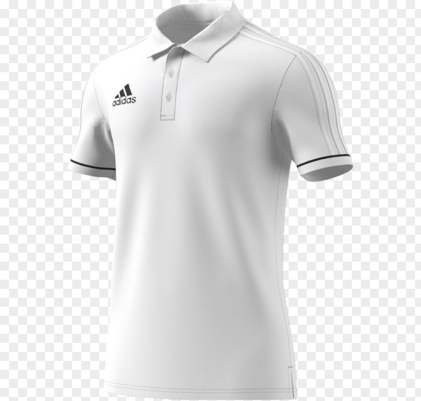 Polo Shirt T-shirt Adidas White Sleeve PNG