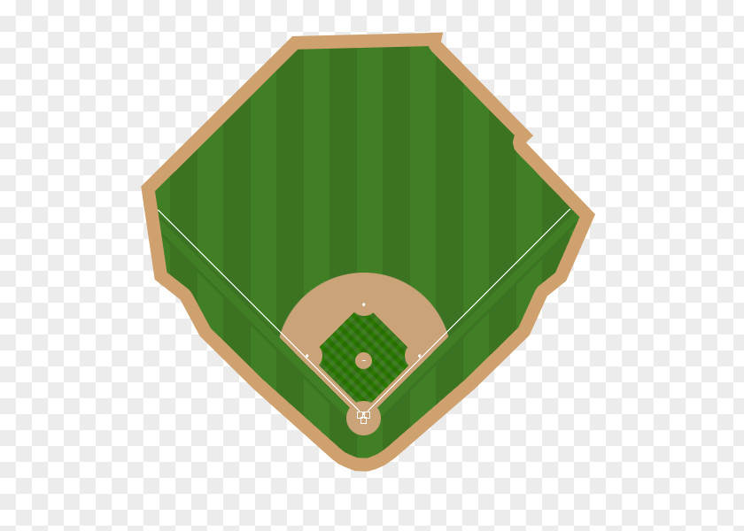 Baseball Double Play Angle Pattern PNG