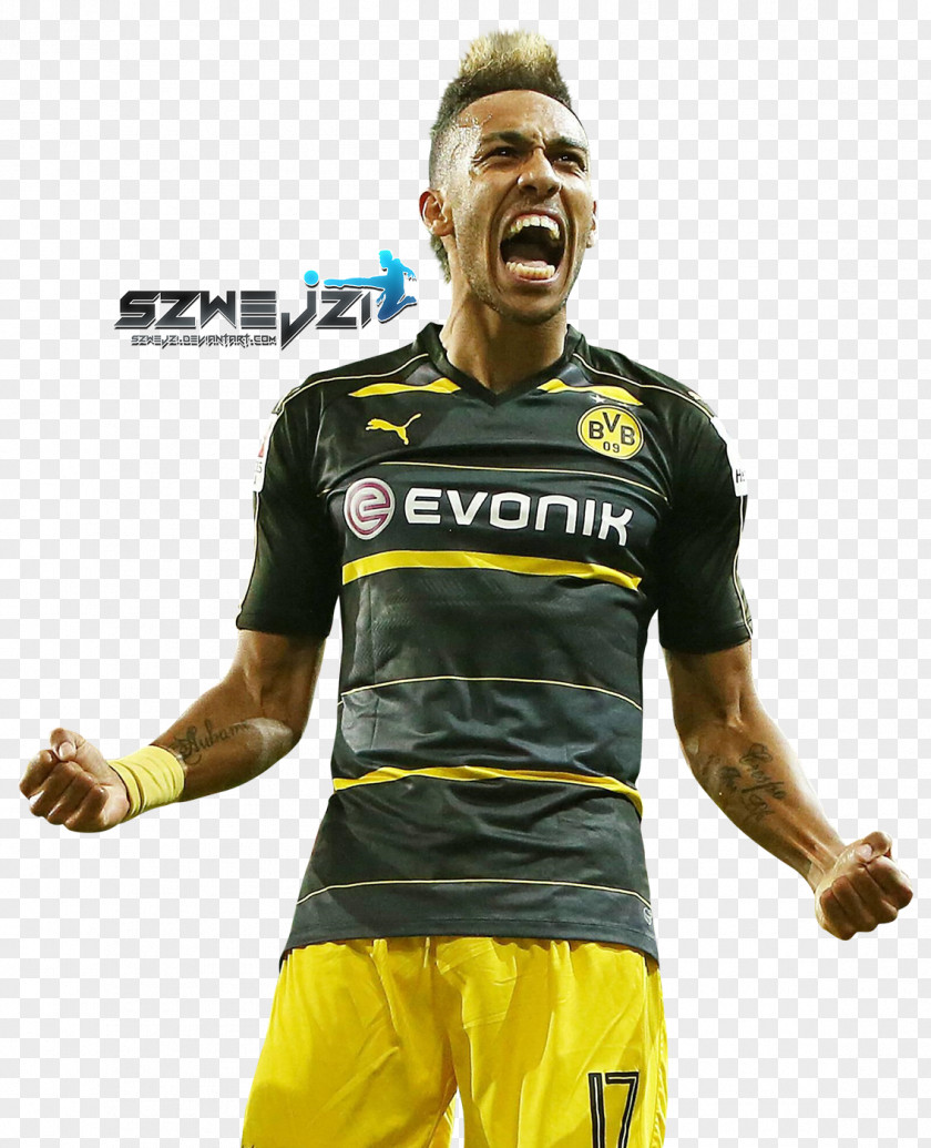 Football Pierre-Emerick Aubameyang Borussia Dortmund Jersey Sport PNG