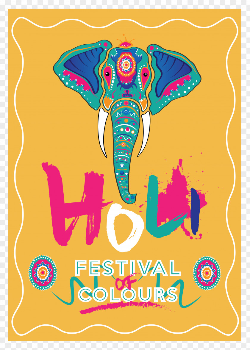 Holi Graphic Design Logo PNG