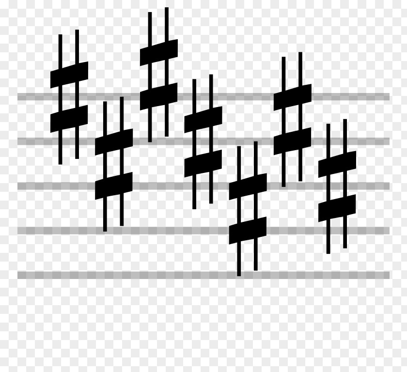 Musical Note Sharp Key Signature Notation PNG