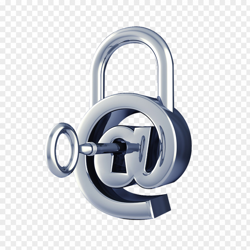 Silver Keylock Vector Computer Security Email Internet Access PNG