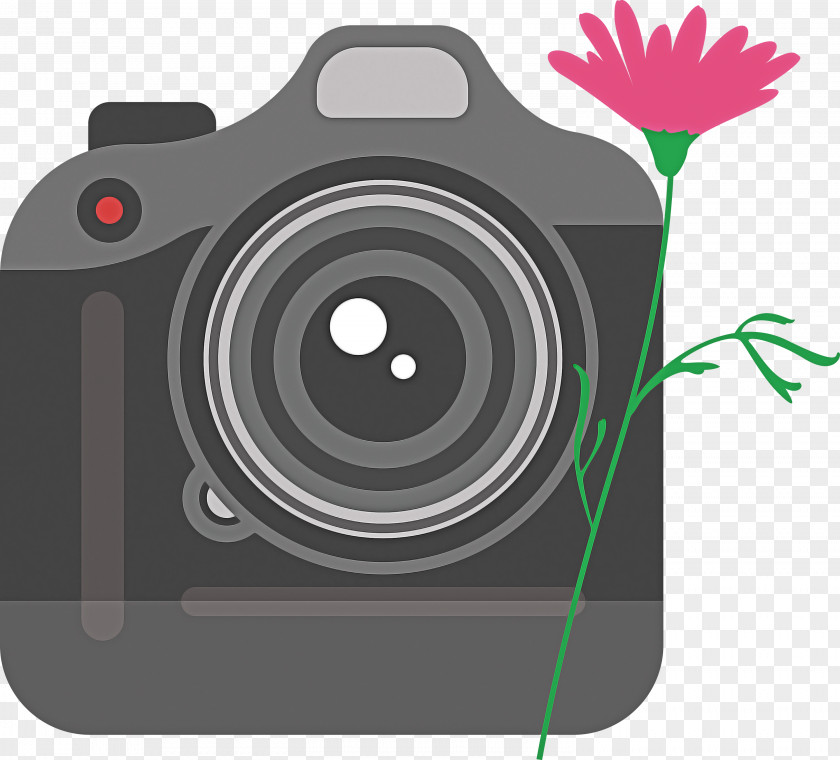 Camera Flower PNG