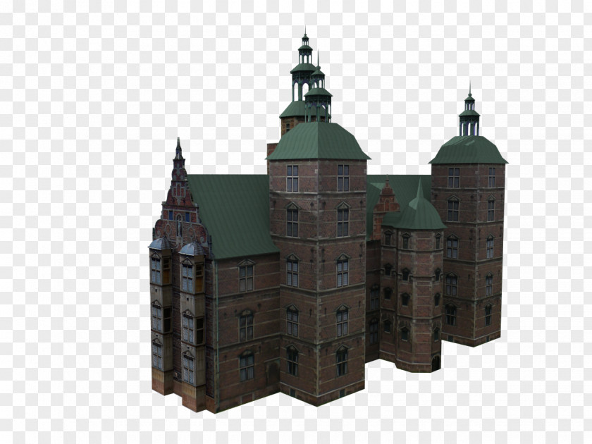 Castle Rosenborg 3D Computer Graphics Modeling Medieval Architecture PNG