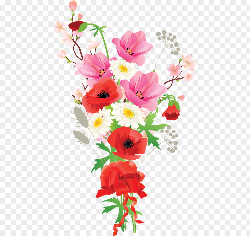 Peintre Aquarelle Flower Bouquet Vase Clip Art Floral Design PNG