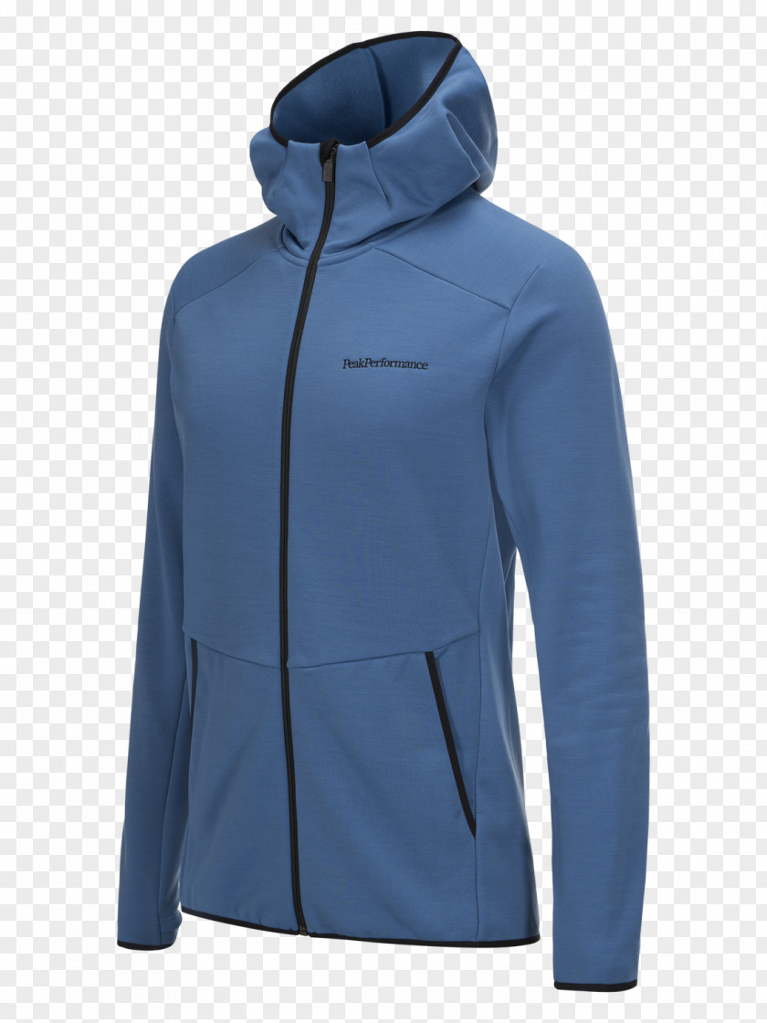 Blue Jacket With Hood Sportswear Descente Hoodie Bluza PNG