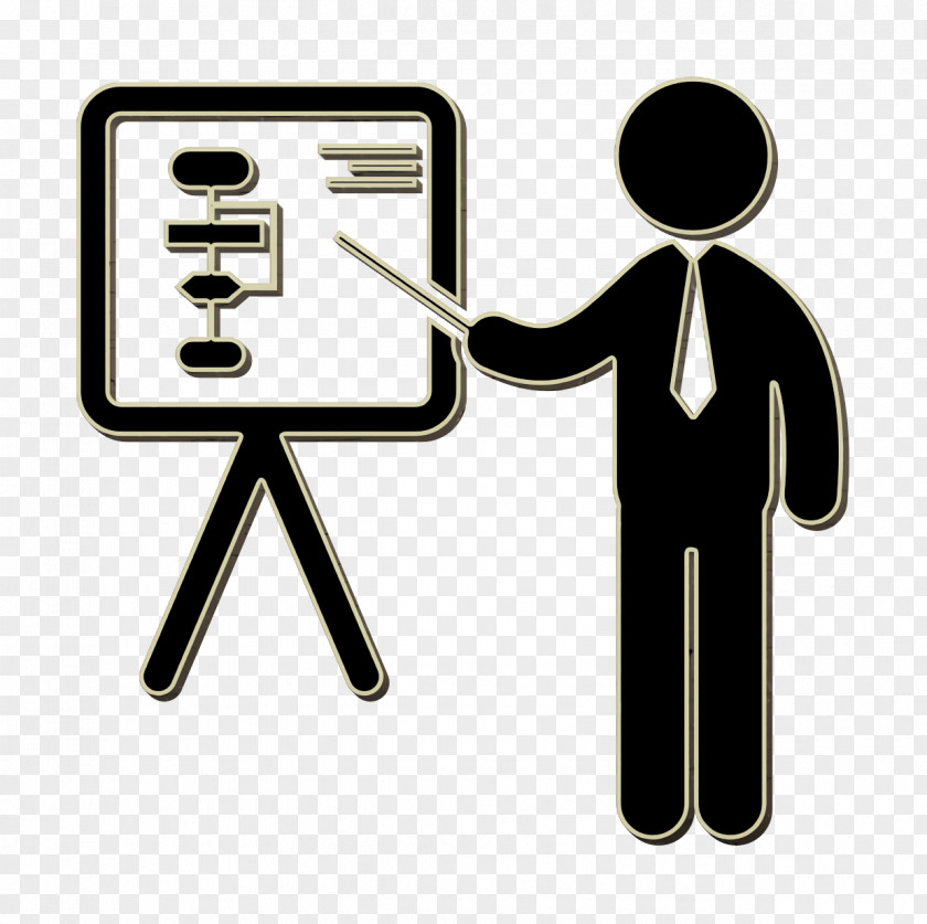 Business Icon Board Human Pictos PNG