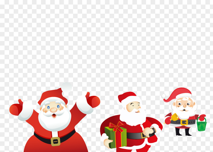Vector Santa Claus Christmas Ornament Adobe Illustrator PNG