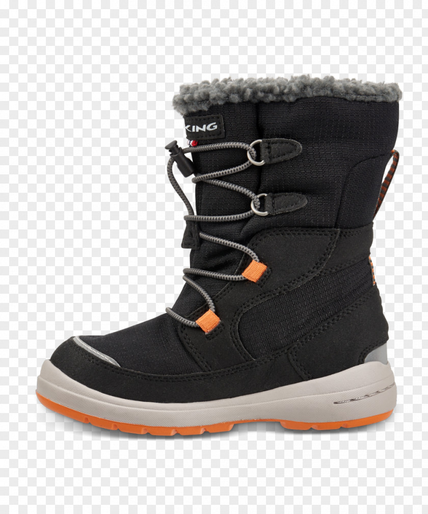 Boot Snow Black Orange Grey PNG