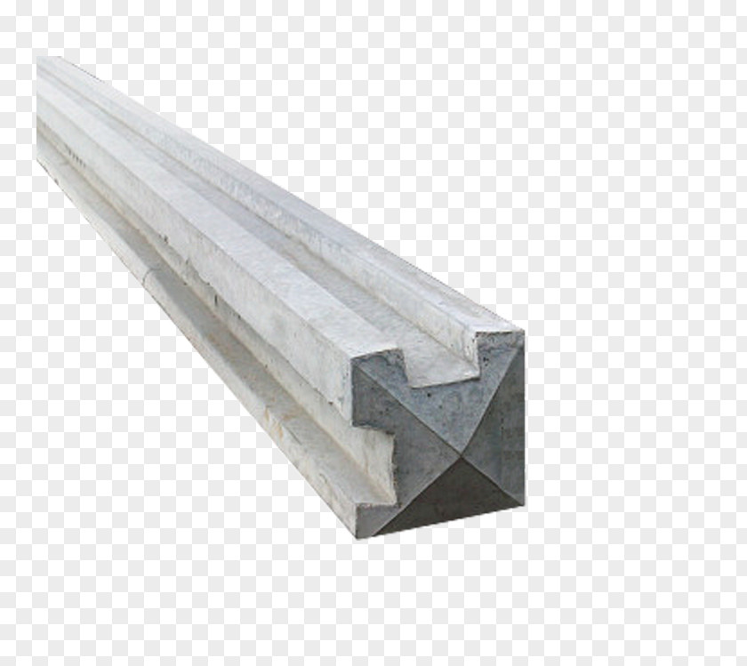 Fence Steel Post Reinforced Concrete PNG