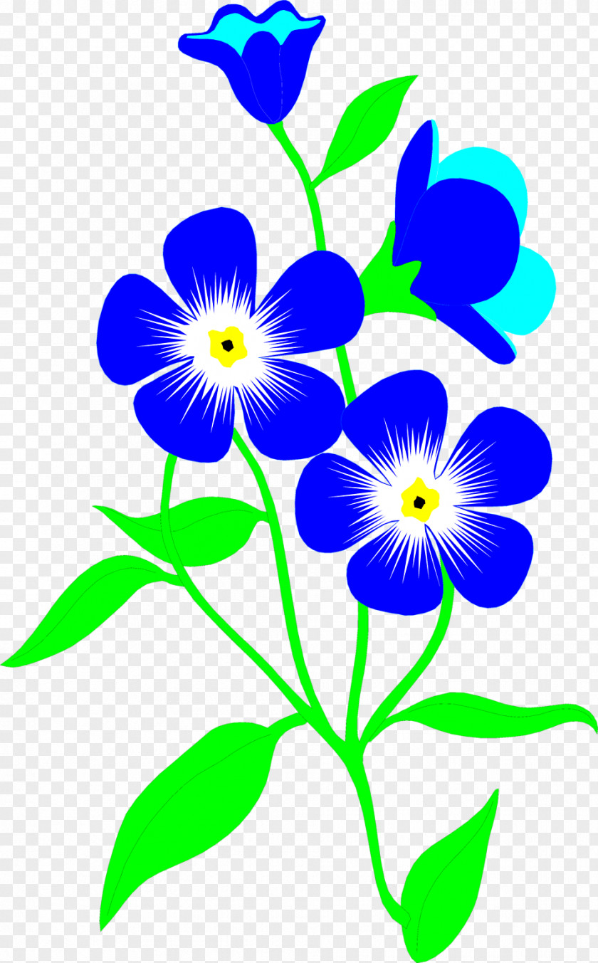 Blue Flower Father's Day Parents' Wish Gift PNG