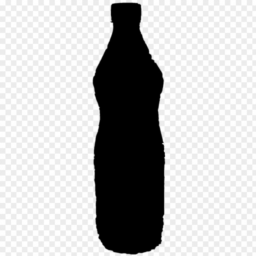 Dress Shoulder Silhouette Bottle Black M PNG