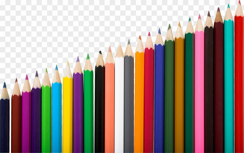 Pencil Colored Drawing Wallpaper PNG