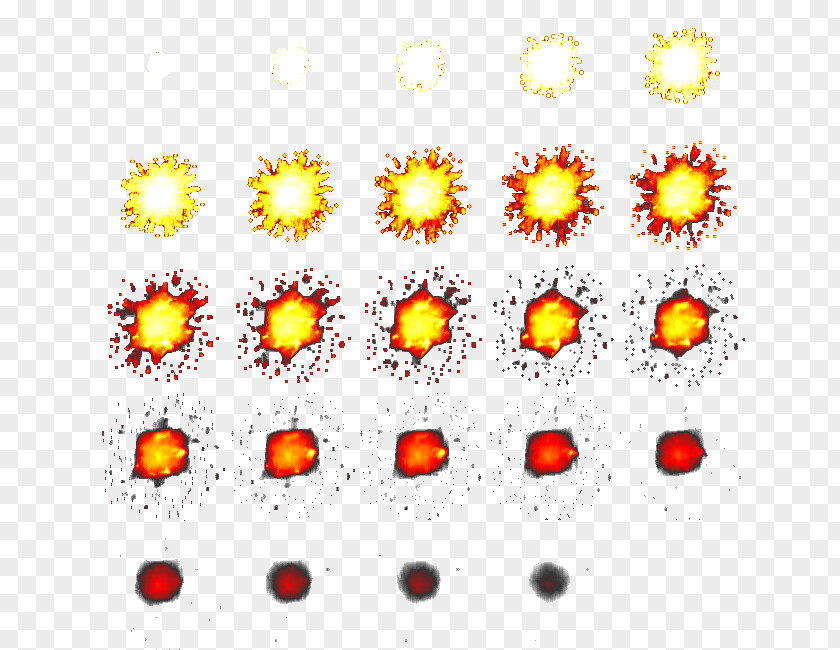 Sprite Explosion Image Computer Graphics 8-bit PNG