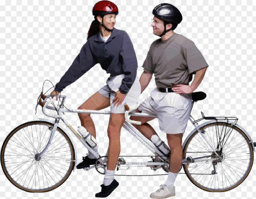 Tandem Bicycle Cycling Road Stock Photography PNG