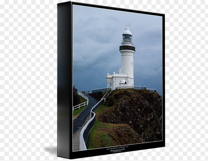 Watercolor Lighthouse Cape Byron Light Gallery Wrap Beacon Canvas PNG