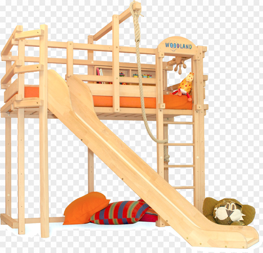 Bed Loft Bunk Bedroom Playground Slide PNG