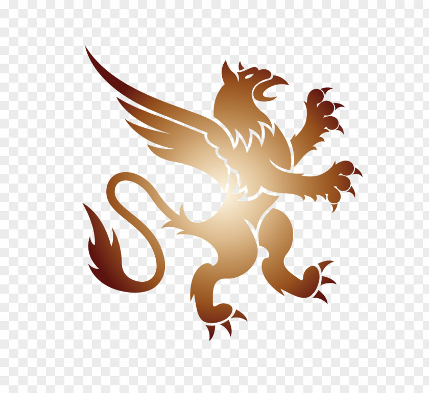 Dragon Griffin Coat Of Arms Crest Heraldry Clip Art PNG