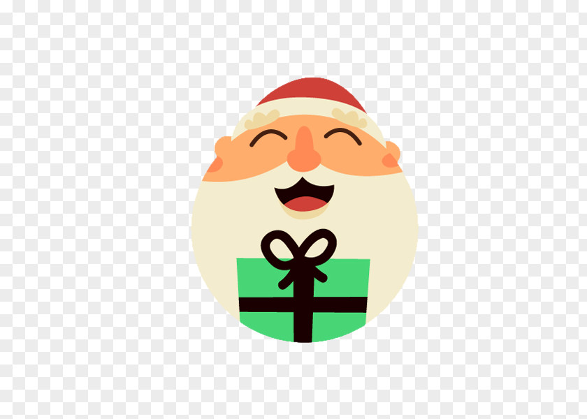 Santa Claus With A Gift Royal Christmas Message Clip Art PNG