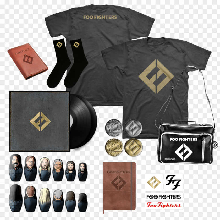 T-shirt Concrete And Gold Foo Fighters Phonograph Record T-Shirt Album PNG