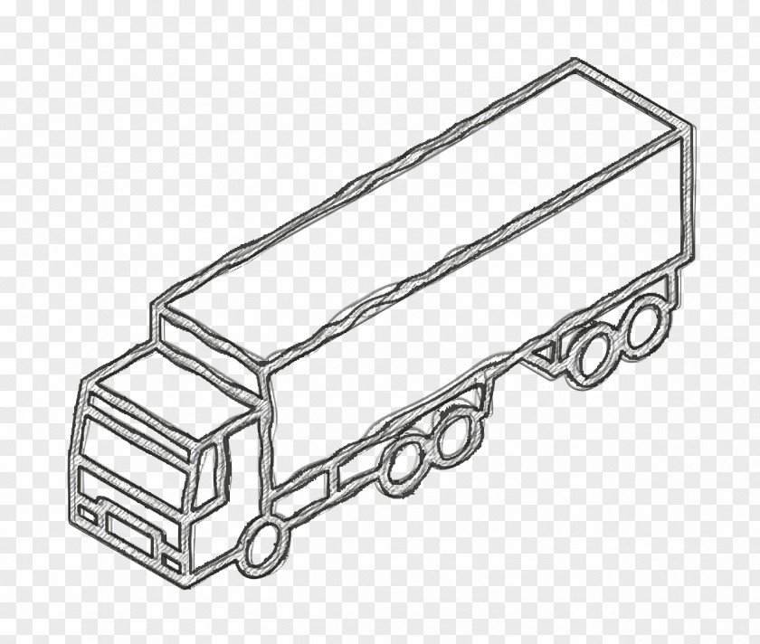 Transport Icon Truck Isometric Transports PNG