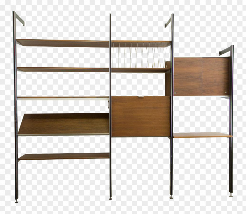 Bookcase Shelf Table Wall Unit Herman Miller PNG