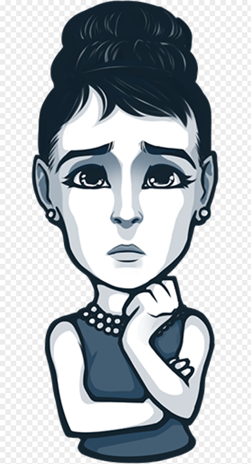 Emoji Telegram Audrey Hepburn Roman Holiday Sticker Actor PNG