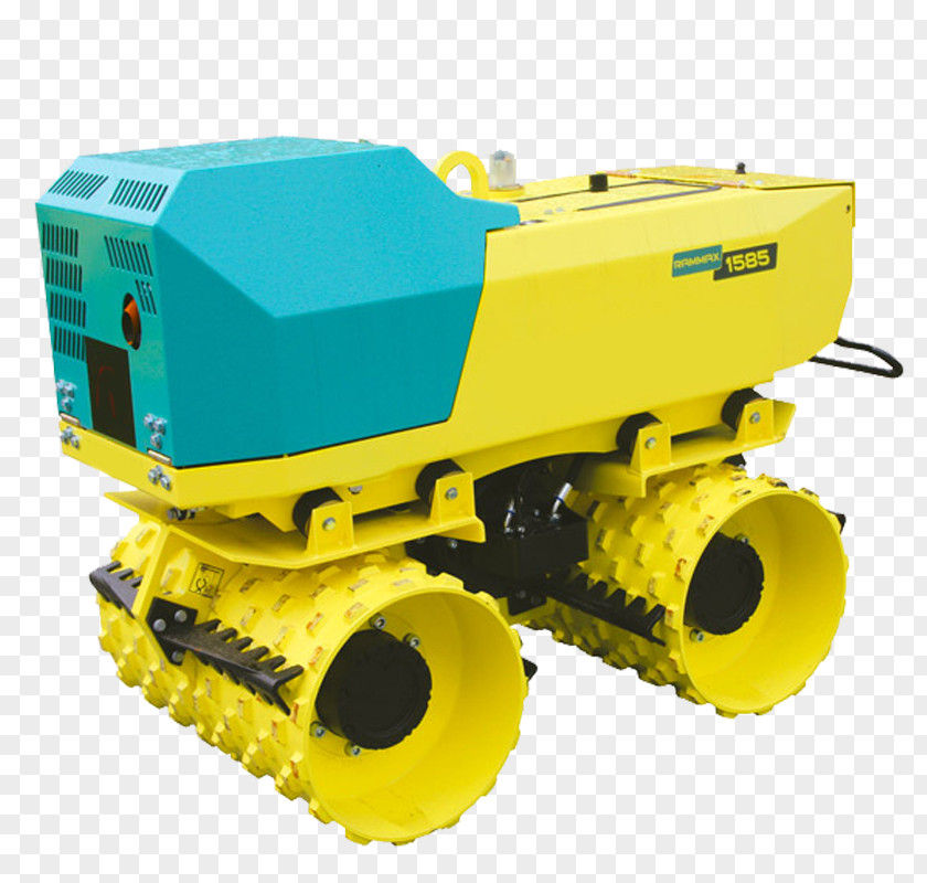 Tele Tower Heavy Machinery Road Roller Compactor PNG
