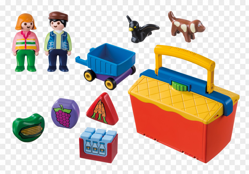 Toy Playmobil Block Market Stall Doll PNG